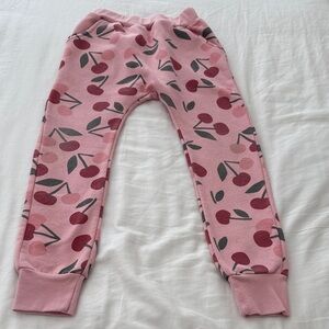 Pink Cherry Print Jogger Pants size 7